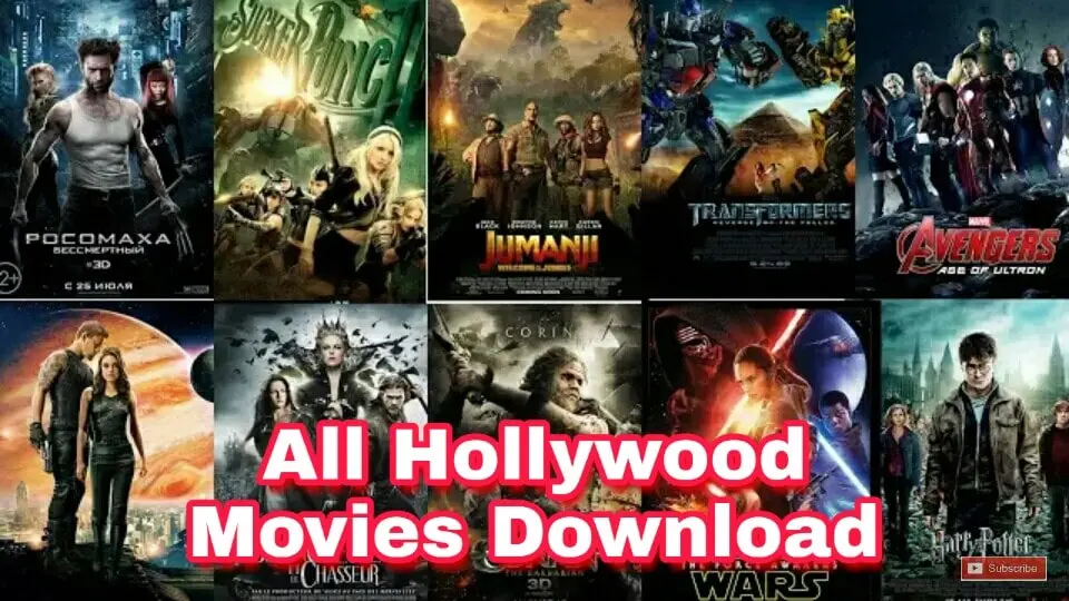 all types hollywood movies u can download