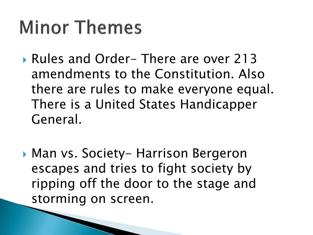 Harrison Bergeron Book Theme